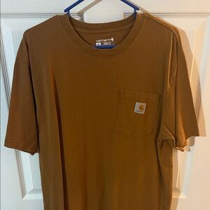 Carhartt Men's Tan Short Sleeve Pocket Tee
